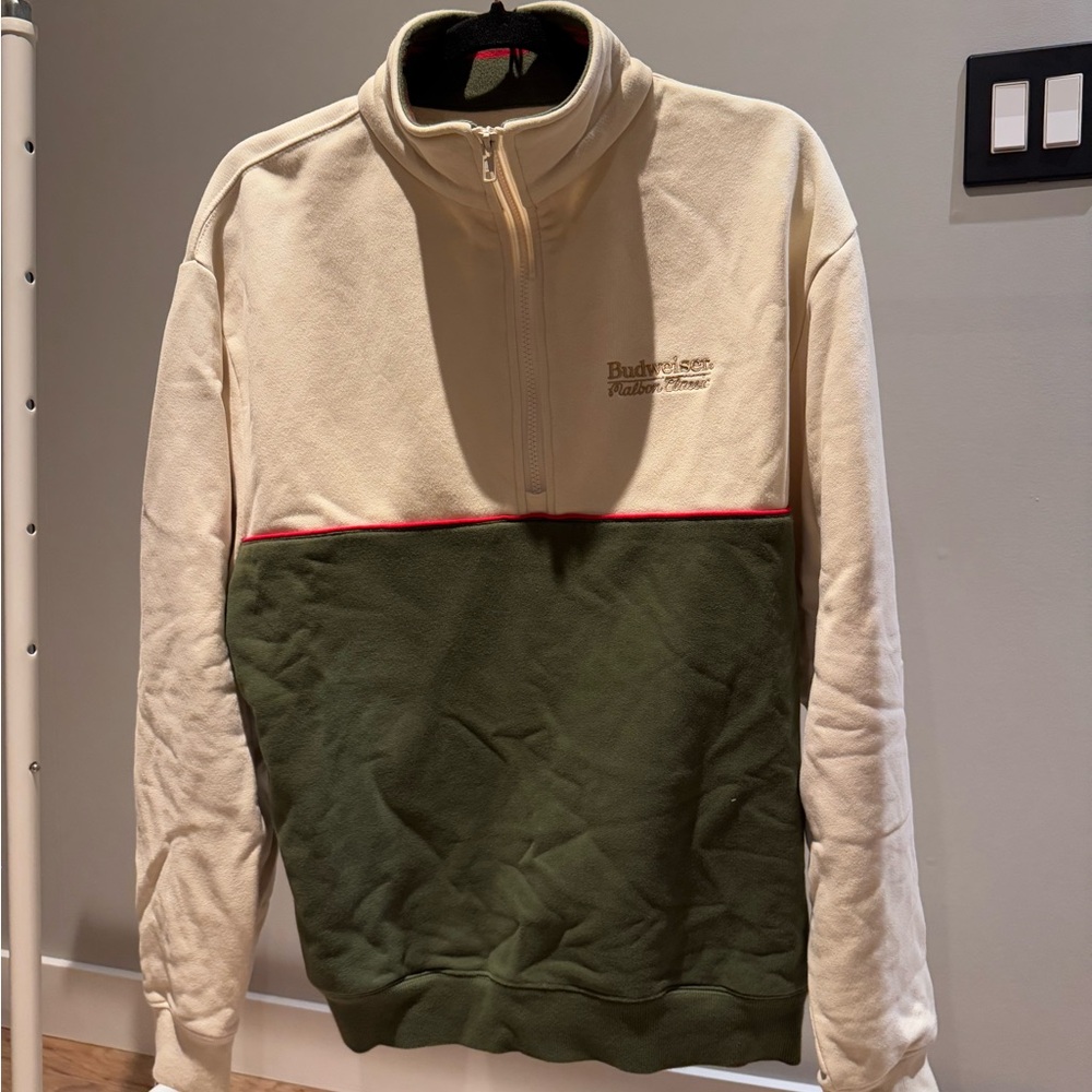 Malbon Budweiser Fleece Half Zip